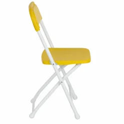 Feather XT™ Kid's Plastic Folding Chair - 220 lb Capacity - Yellow