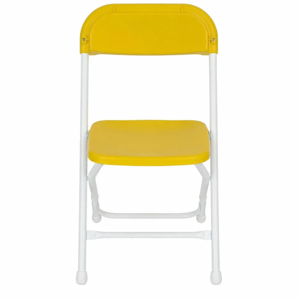 Feather XT™ Kid's Plastic Folding Chair - 220 lb Capacity - Yellow