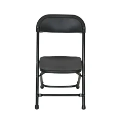 Feather XT™ Kid's Plastic Folding Chair - 220 lb Capacity - Black
