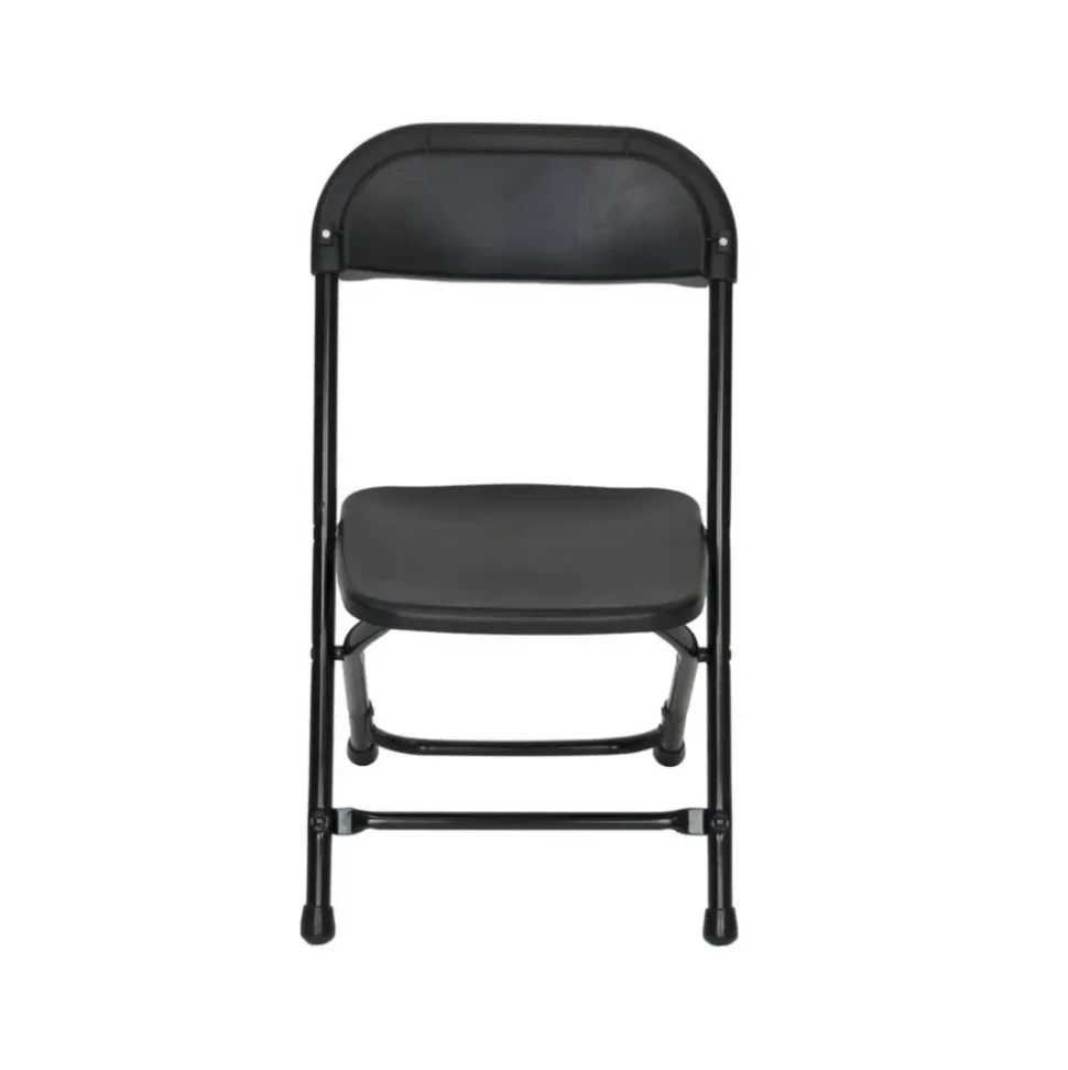 Feather XT™ Kid's Plastic Folding Chair - 220 lb Capacity - Black