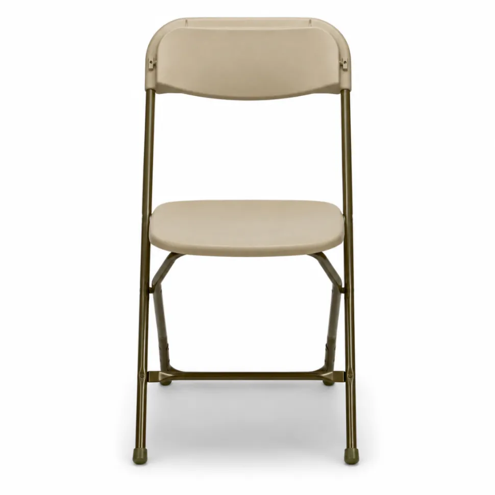 Feather XT™ Plastic Folding Chair - 630 lb Capacity - Cream