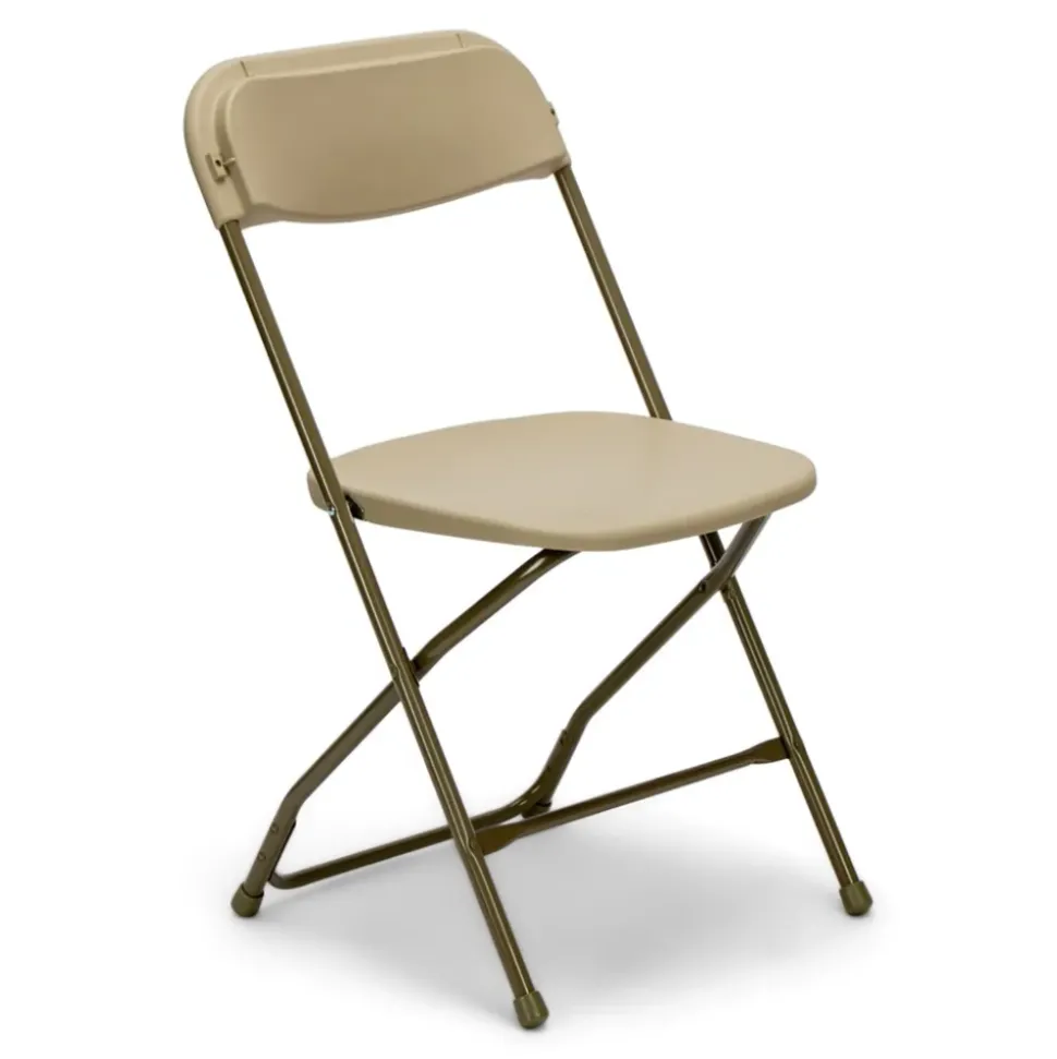 Feather XT™ Plastic Folding Chair - 630 lb Capacity - Cream