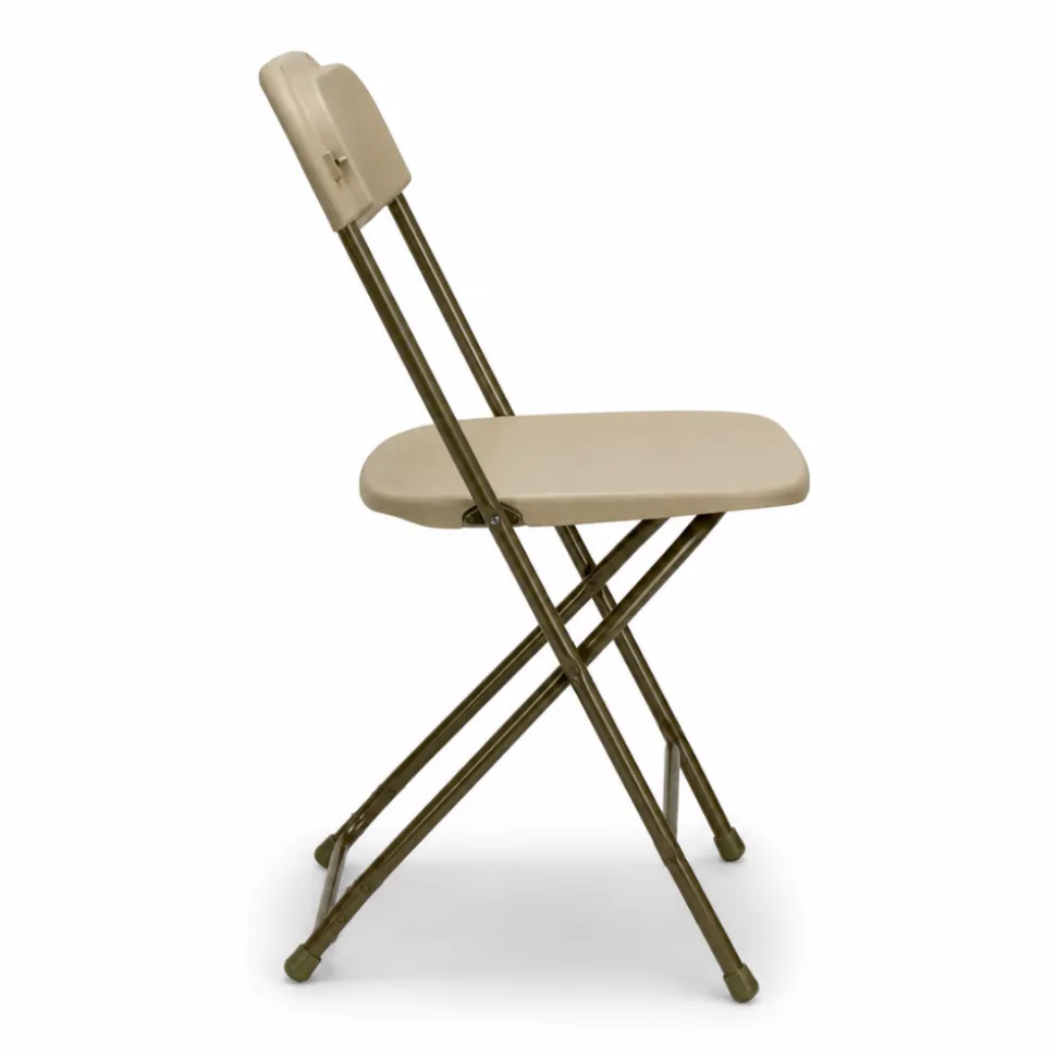 Feather XT™ Plastic Folding Chair - 630 lb Capacity - Cream