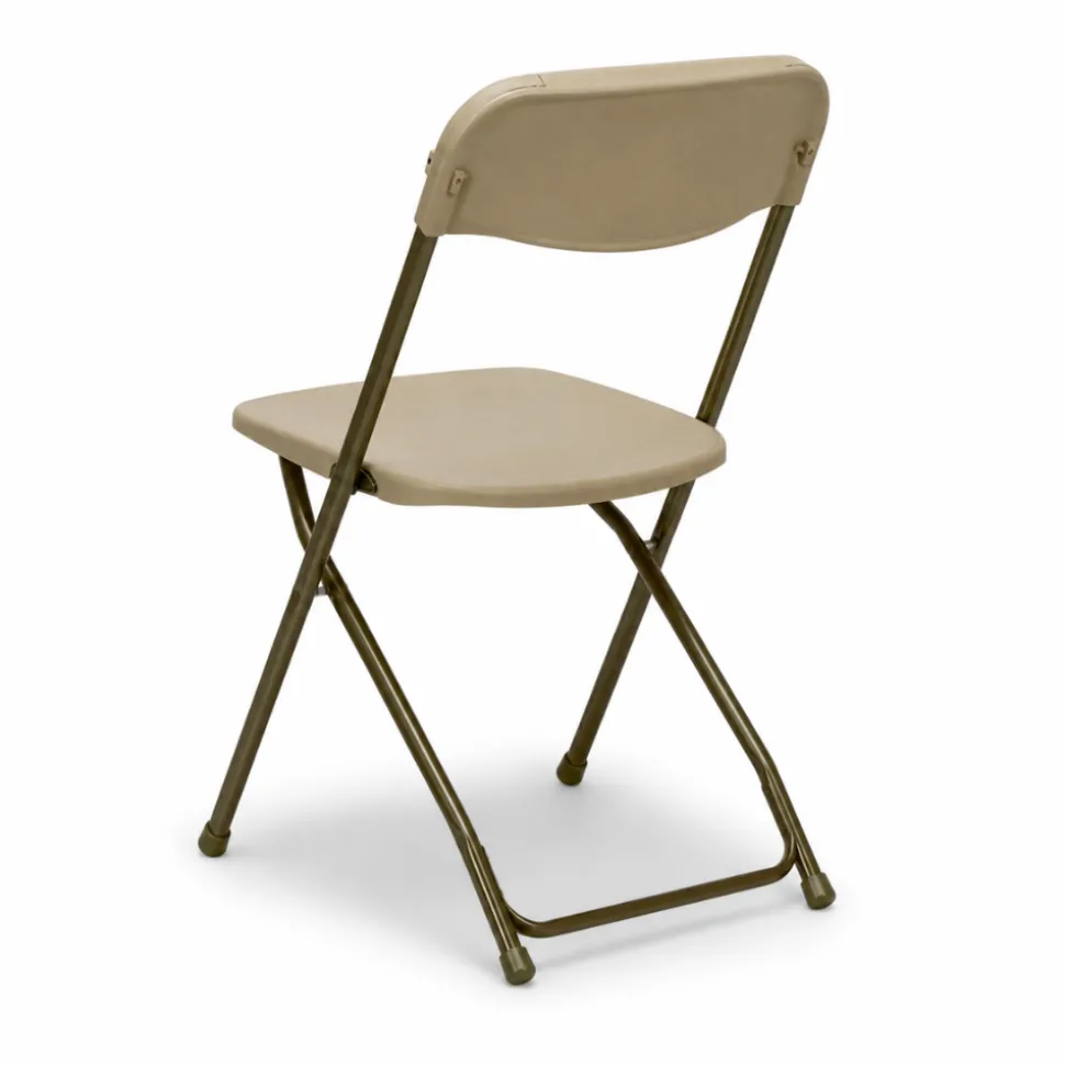 Feather XT™ Plastic Folding Chair - 630 lb Capacity - Cream