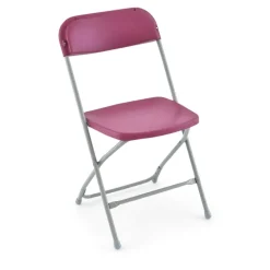 Feather XT™ Plastic Folding Chair - 630 lb Capacity - Burgundy