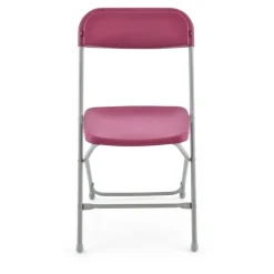 Feather XT™ Plastic Folding Chair - 630 lb Capacity - Burgundy