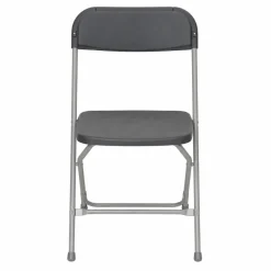 Feather XT™ Plastic Folding Chair - 630 lb Capacity - Dark Grey