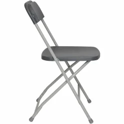 Feather XT™ Plastic Folding Chair - 630 lb Capacity - Dark Grey