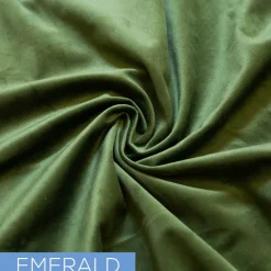 Fire Velvet (IFR) Drape w/ Sewn Rod Pocket - Emerald
