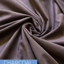 Fire Velvet (IFR) Drape w/ Sewn Rod Pocket - Charcoal