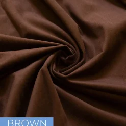 Fire Velvet (IFR) Drape w/ Sewn Rod Pocket - Brown