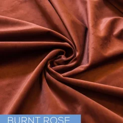 Fire Velvet (IFR) Drape w/ Sewn Rod Pocket - Burnt Rose