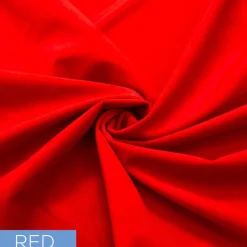 Fire Velvet (IFR) Drape w/ Sewn Rod Pocket - Red
