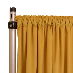 Fire Velvet (IFR) Drape w/ Sewn Rod Pocket - Sunshine