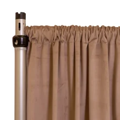 Fire Velvet (IFR) Drape w/ Sewn Rod Pocket - Champagne