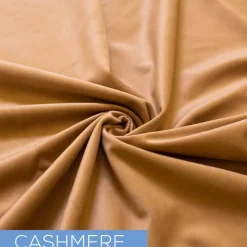 Fire Velvet (IFR) Drape w/ Sewn Rod Pocket - Cashmere