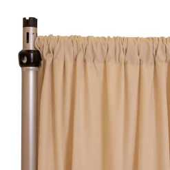 Fire Velvet (IFR) Drape w/ Sewn Rod Pocket - Ivory