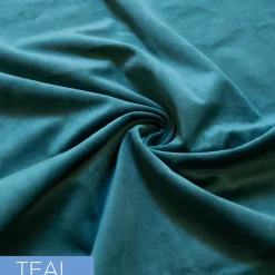 Fire Velvet (IFR) Drape w/ Sewn Rod Pocket - Teal