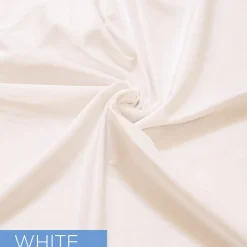 Fire Velvet (IFR) Drape w/ Sewn Rod Pocket - White
