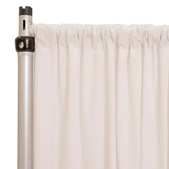 Fire Velvet (IFR) Drape w/ Sewn Rod Pocket - White