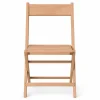 FirmFold™ European Beech Wood Folding Chair - Raw