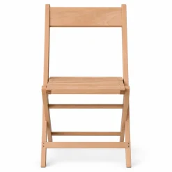 FirmFold™ European Beech Wood Folding Chair - Raw