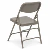 FirmFold™ Premium Triple-Braced Steel Folding Chair - Beige