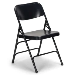 FirmFold™ Premium Triple-Braced Steel Folding Chair - Navy