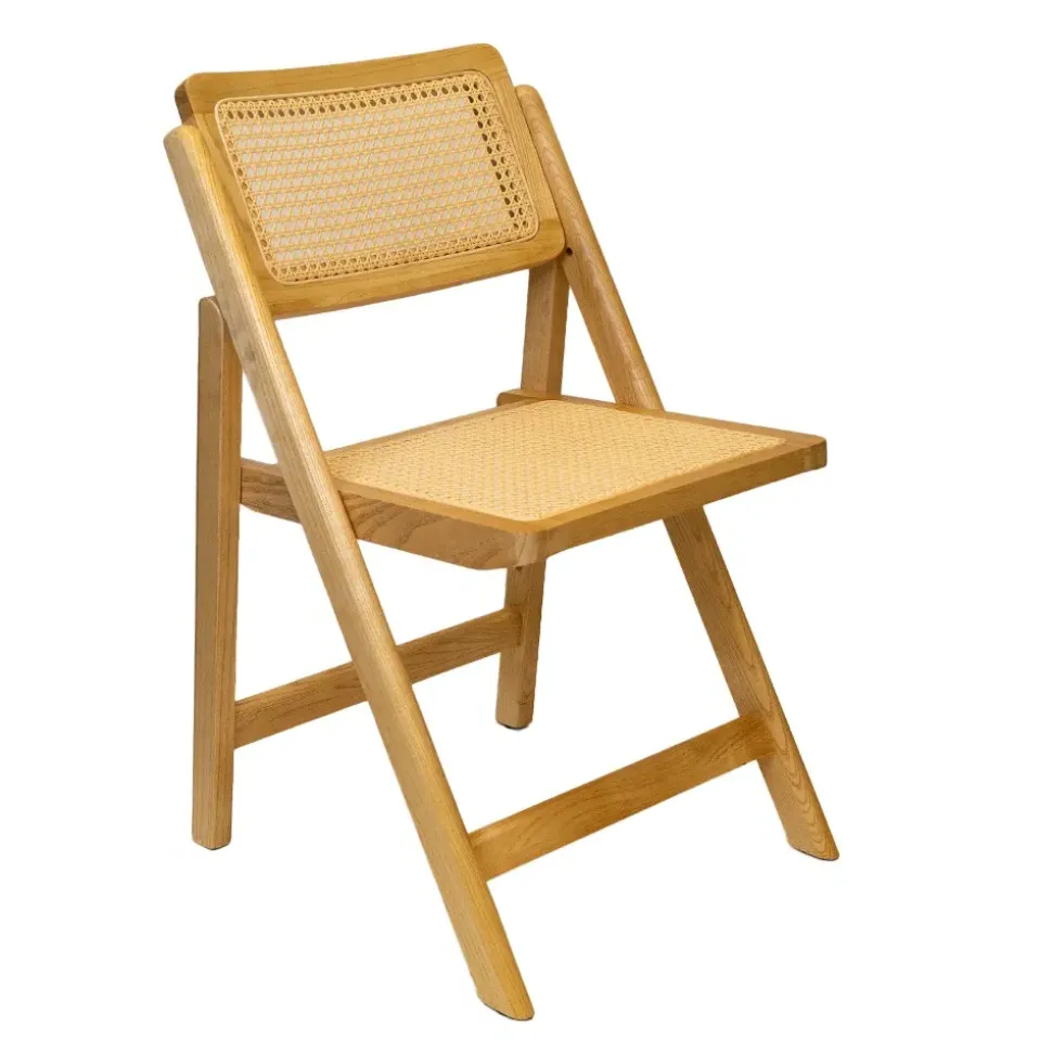 FirmFold™ Rattan Folding Chair - Tinted Raw