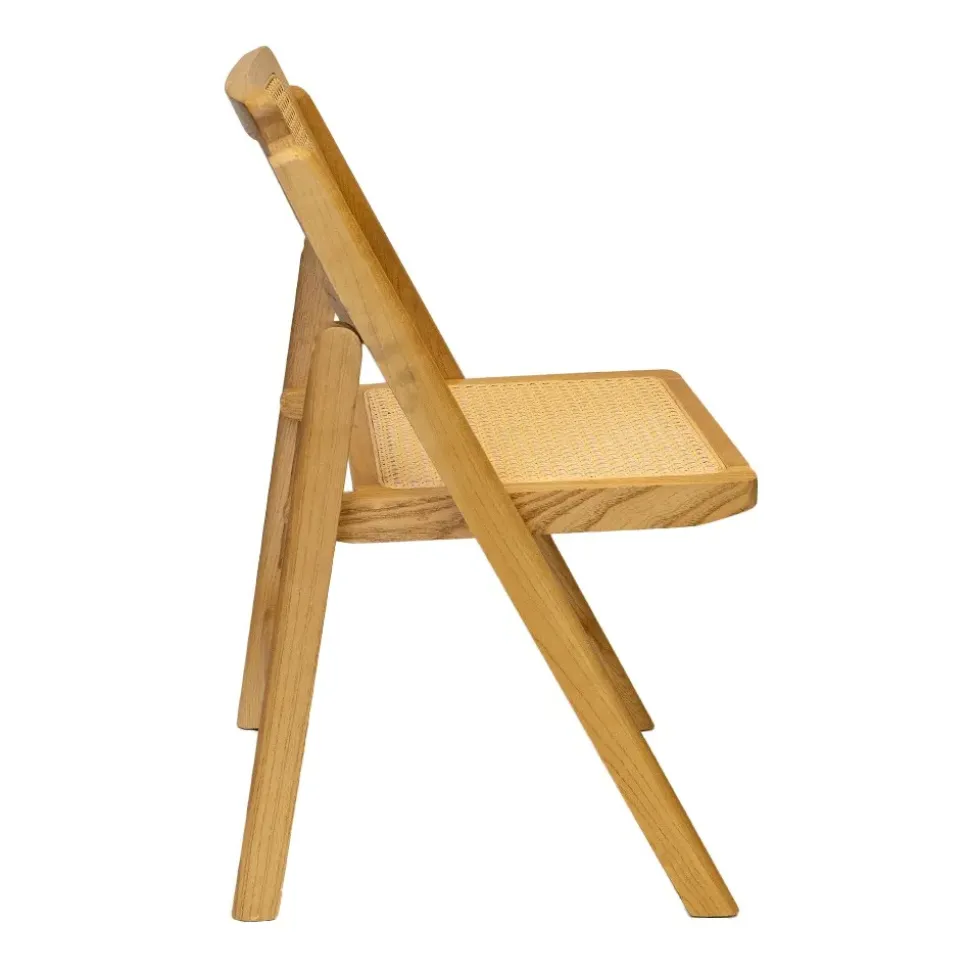 FirmFold™ Rattan Folding Chair - Tinted Raw