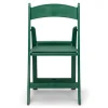 FirmFold™ Resin Folding Chair w/ Vinyl Padded Seat - 1000 lb Capacity - Green