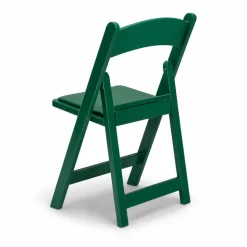 FirmFold™ Resin Folding Chair w/ Vinyl Padded Seat - 1000 lb Capacity - Green