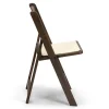 FirmFold™ Resin Folding Chair w/ Wood-Grain Aesthetic - Walnut