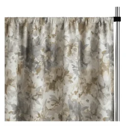 Flax Florence Curtain Panel w/ 4" Rod Pocket - 116" Wide - Many Size Options