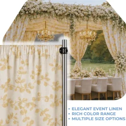 Flax Portofino Curtain Panel w/ 4