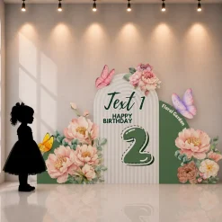 Floral Garden Foam Core Birthday Backdrop Kit by PopScene™