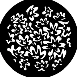 Floral 7 - Stock Gobo for Gobo Light Projectors - Choose your size!