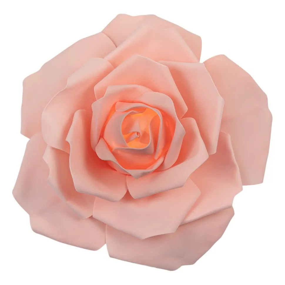 16" Foam LED Rose for Wall Decor, Backdrops and More - Blush