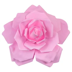 20" Foam LED Rose for Wall Decor, Backdrops and More - Pink