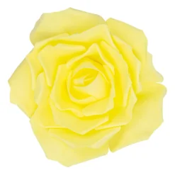 16" Foam Rose for Wall Decor, Backdrops and More - Yellow