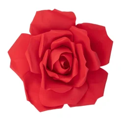 12" Foam Rose for Wall Decor, Backdrops and More - Red