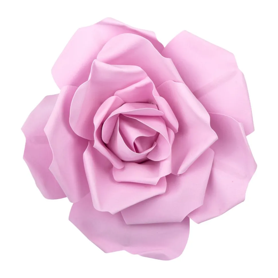 12" Foam Rose for Wall Decor, Backdrops and More - Pink