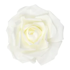12" Foam Rose for Wall Decor, Backdrops and More - Ivory