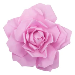 16" Foam Rose for Wall Decor, Backdrops and More - Pink