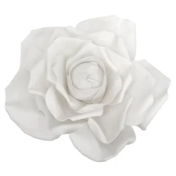 Foam Rose With LED Light 16" - White