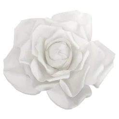 Foam Rose With LED Light 12" - White
