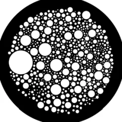 Foam - Stock Gobo for Gobo Light Projectors - Choose your size!