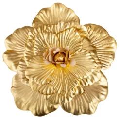 16" Foam Wedding Flower for Wall Decor, Backdrops and More - Gold