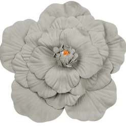 16" Foam Wedding Flower for Wall Decor, Backdrops and More - Gray