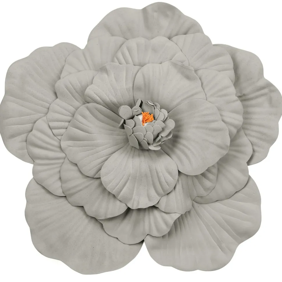 16" Foam Wedding Flower for Wall Decor, Backdrops and More - Gray
